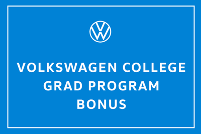 $500 Bonus on a new, unused Volkswagen Vehicle.